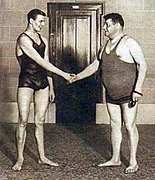 Arne Borg et Géo Michel, à Bruxelles en avril 1927 lors d'une exhibition nautique.