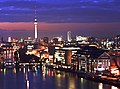 Naktėnė Berlīna panorama