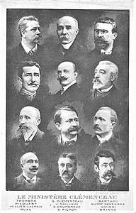 Premier gouvernement Clemenceau en 1906.