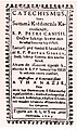 Catechismus szau Summa Krédinczéi Katholicsést. „Tiperit en Klus en Anul Domnului 1703” (jos)