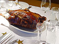 Roasted goose (Weihnachtsgans) in Germany