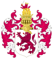 Coat of Arms of the Kingdom and Historical Region of León with the Royal Crest