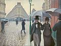Rue de Paris, temps de pluie (1877) de Gustave Caillebotte.