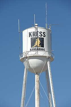 Kress water tower, September 2010