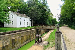The locktender’s house at I&M Canal Lock No. 6