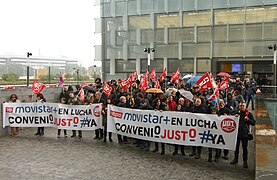 Manifestación trabajadores de Movistar+ por conflicto laboral, 10.jpg