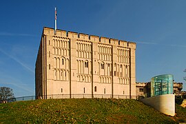 El castillo de Norwich: los arcos son característicos del estilo románico