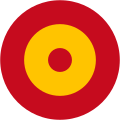 Spain 1918 to 1931 1942 to present A red, yellow, and red roundel, sometimes with an exaggerated middle ring