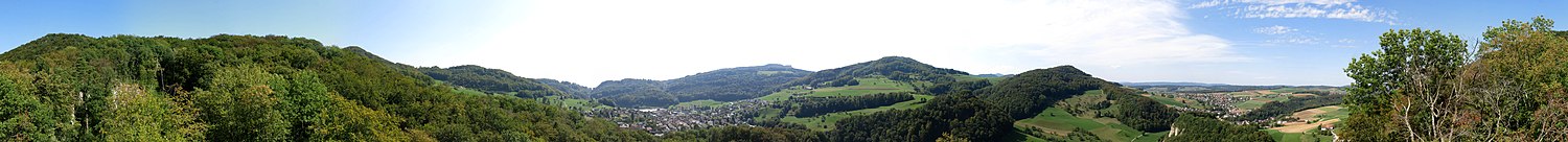 360° Panorama von der Ruine Homburg