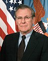 Donald Rumsfeld op 22 januari 2001 geboren op 9 juli 1932