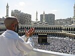 Un pèlerin musulman à La Mecque.