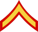 Нарукавный шеврон рядового первого класса (морская пехота США).