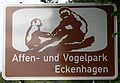 Unterrichtungstafel „Affen- und Vogelpark Eckenhagen“