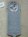 Plaquette aan het voormalige raadhuis van Valkenburg