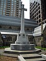 The Cross of Sacrifice outside the church