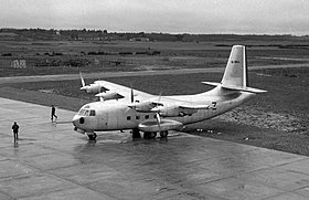 Un Breguet 941 à Toulouse en février 1962.