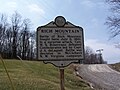 Historical Marker on Rich Mountain