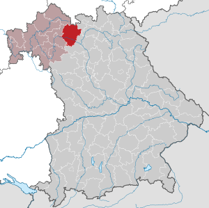 Li position de Subdistrict Haßberge in Bavaria