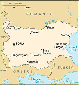 Nexşeya Bulgaristanê li Ewropa