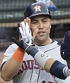 Picture of Carlos Beltran, outfielder for the Houston Astros in 2017