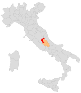 Circondario di Cittaducale – Localizzazione