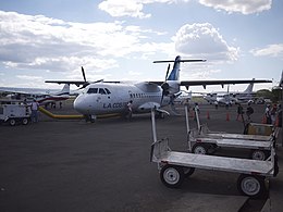 ATR 42-320 de La Costeña en el Aeropuerto de Corn Island (2011)