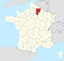 Ēnas atrašanās vieta Francijā