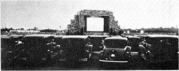 Das erste Autokino, Camden, New Jersey, 1933