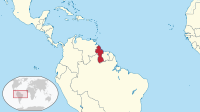 Mapa de la Republica Cooperativa de Guyana