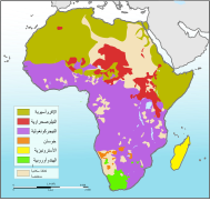 Languages of Africa map-ar.svg