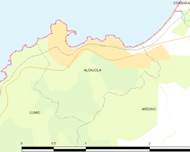 Mapa obce Algajola