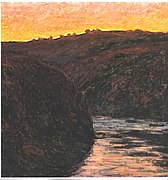 Claude Monet, Vallée de la Creuse au soleil couchant / Tal der Creuse bei Sonnenuntergang (1889)