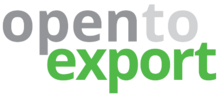 open to export logo