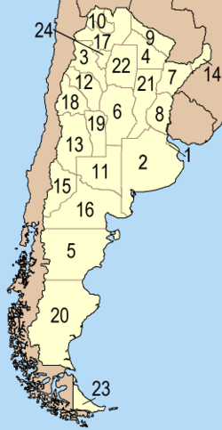 Argentina vilayətləri