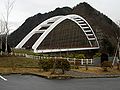 湖に架かる鹿鳴峡大橋