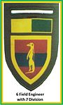 SADF 7 Division 6 Field Engineer Flash