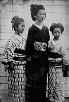 島津斉彬が撮影したといわれる斉彬の娘たちの写真。