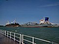 Cargo ships in Oshawa Harbour