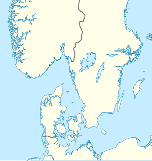 Viking på en karta över Sydväst Skandinavien