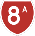 State Highway 8A marker