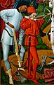 Ballista del siglo XV usando un estribo junto con un gancho de cinturón y una polea