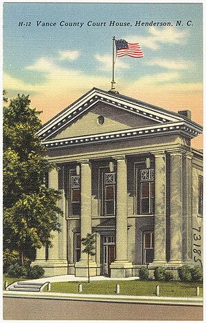 Postcard: Vance County Courthouse