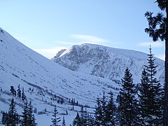 Le Mont Stolovaïa depuis le col des Sept-Vents.