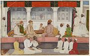 Sayyid Abdullah Khan Barha holding court