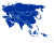 Mapa Asie