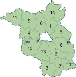 Districten van Brandenburg