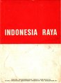 Brochure of national anthem of Indonesia Indonesia Raya