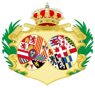 Coat of Arms of Maria Luisa of Savoy, Queen Consort of Spain.svg