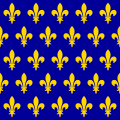 ? Vlag van Frankrijk onder de Capetiaanse dynastie sinds de twaalfde eeuw