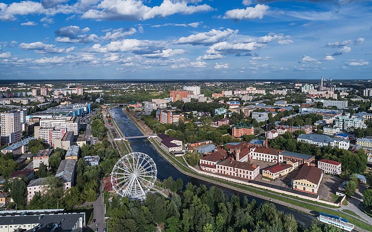 Вид города Иваново с воздуха